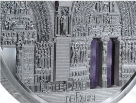 NOTRE DAME DE PARIS Tiffany Art 5 oz  Palau 2021 - 5