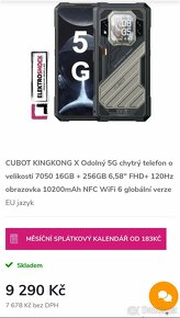 Extrémně odolný CUBOT KINGKONG X 16/256GB nový - 6