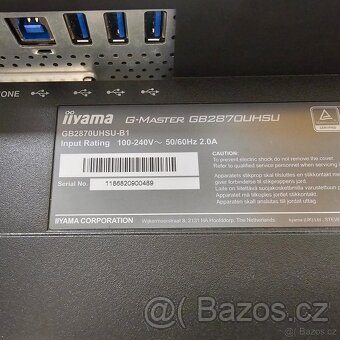 iiyama G-Master GB2870UHSU-B1 - 28"/ 4K / IPS / 150Hz / 1ms - 6