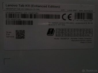 tablet LENOVO TAB K11 (TB330FUP) - MTK G88,11" WUXGA IPS 90 - 6