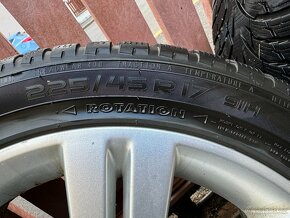 Originální ALU kola Opel 5x110 R17 zimní pneu - 6