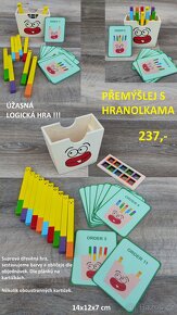 Dřevěné montessori naučné hry a pomůcky - 6