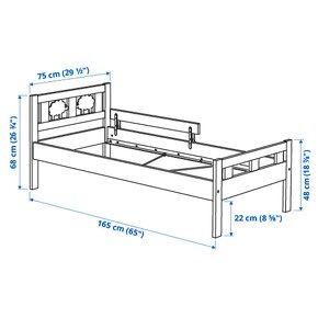 Dětská postel Kritten Ikea vcětně matrace - 6