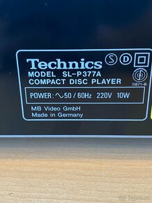 Technics  MODEL SL-P377A - 6