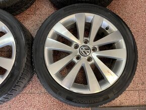 Originál Volkswagen ALU kola 5x112 r17 zimní pneu 6mm - 6