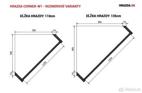 Hrazda rohová CORNER W1 FITRON - 6