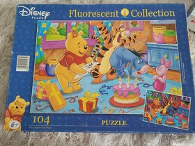 Puzzle medvídek Pů,Prasátko Peppa, Mickey - 6