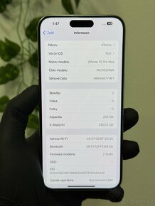iPhone 15 Pro Max 128GB stříbrný - 6
