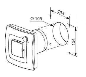 Koupelnový ventilátor Soler&Palau SILENT 100 DUAL - 6