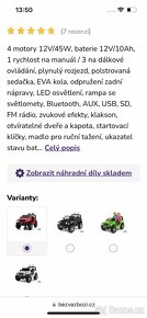 Jeep elektrické autíčko - 6