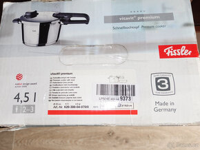 Tlakový hrnec (papiňák) Fissler 4,5L nový - 6