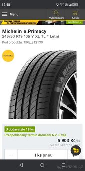 245/50 R19 XL Nové Michelin letní - 6