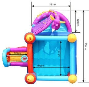 Skákací hrad Happy hop dráček - 6