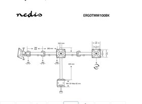 Nedis stojan držák pro až 3 monitory - 6
