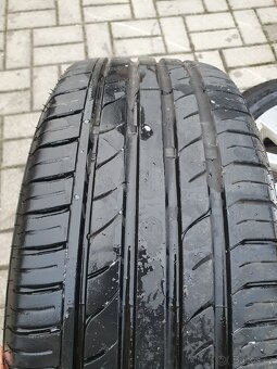 Alu kola vw 5x112 r16 7j et45 letni pneu 205/55/16 - 6