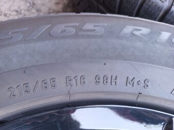 Prodám sadu ALU kol Europe 215/65R16 zimní - 6