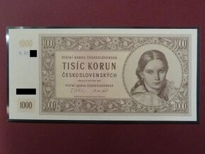 Nevydané bankovky 20, 100, 1000 Kčs - STC, ČNB - NOVINKA - 6
