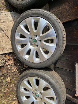 Alu kola 5x112/R17 s letním pneu - 6