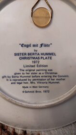 Talíř na pověšení anděl Berta Hummel 1972 - 6