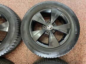 Originalní ALU kola Škoda 5x112 r16 zimní pneu 6,5mm - 6