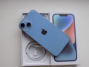 APPLE iPhone 14 128GB Blue - ZÁRUKA - TOP STAV - 6