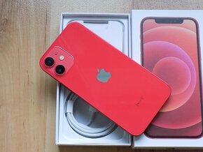 APPLE iPhone 12 mini 128GB Red - ZÁRUKA - TOP STAV - 6