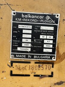 Prodám Balkancar-nosnost 2,5 t - 6