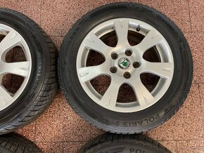 Originalní ALU kola Škoda 5x112 r16 zimní pneu 7,5mm - 6