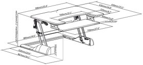 Pracovní stanice Sit-Stand - Stell SOS 3130 - 6