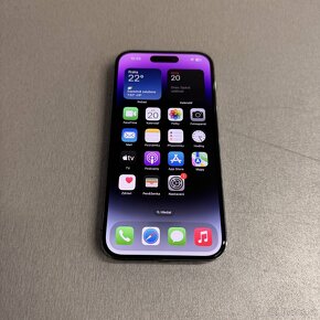 iPhone 14 Pro 256GB deep purple, pěkný stav, rok záruka - 6