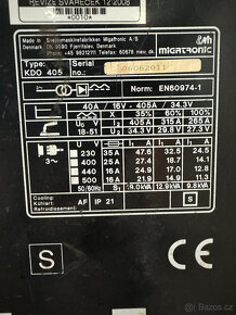 Svářečka Migatronic DynaMig KDO 405 - 6