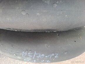 Pneumatiky Pirelli 125/70-17 jeta pár kol - 6