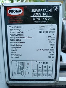 Soustruh Proma SPB 400 - 6