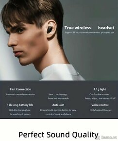 Bluetooth sluchátka A6S (Nová,v orig.balení) - 6