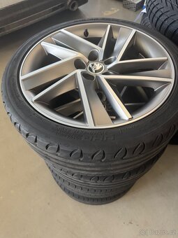 ALU kola Blade Škoda Rapid 5x100 letní pneumatiky 215/40R17 - 6