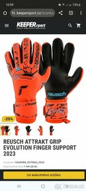 rukavice REUSCH attrakt grip evolution finger support 9,5 - 6