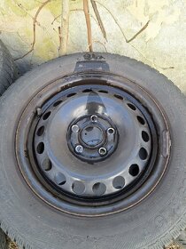Plechové disky,zimní pneu 195/65r15 5x112 - 6