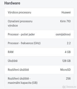 Mobilní telefon zn. "HONOR 8X" - málo používaný - 6