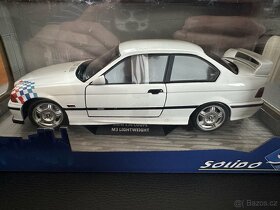 Model BMW M3 e36 SOLIDO 1:18 coupe LIGHTWEIGHT bílá - 6