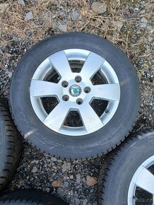 Zimní sada alu kol 5 x 112 R15 originál Škoda - 6