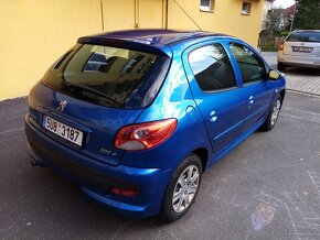 Peugeot 206+; po servisu a STK; modrá metalíza; benzín;Žatec - 6