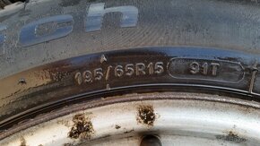 Zimní sada 4x108 R15 pneu 195/65/15 Peugeot, Citroen - 6