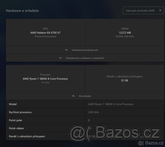✅Herní PC RYZEN 7 3800X,RX 6700XT 12 GB,32 GB RAM,2 TB SSD - 6