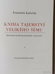 Kniha tajemství velikého šému , František Kabelák - 6