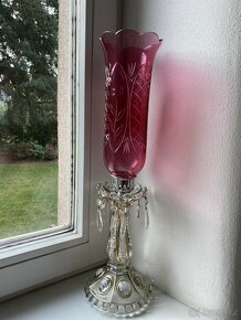 KŘIŠŤÁLOVÁ LAMPA S BROUŠENOU VÁZOU - TORZO - 6