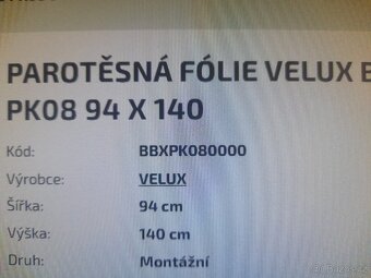 Velux parotěsná folie - 6