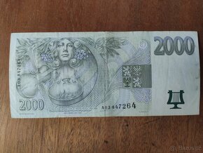 Bankovka 2000Kč s. A r.1996,s.B r.1999,s.Z r.2007 - 6