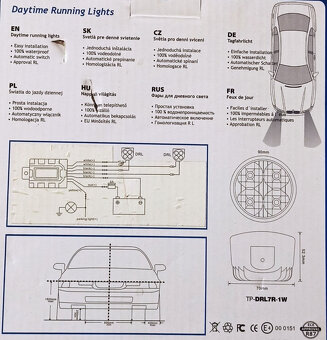 Světla pro denní svícení-Hadex-DRL-2x4-LED.12/24-V. - 6