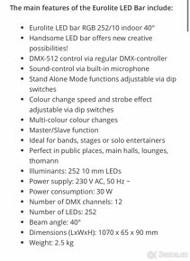 Eurolite led bar rgb 252/10 indoor 40° - 6