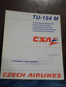 retro ČSA letecké bezpečnostní instrukce,6 různých - 6